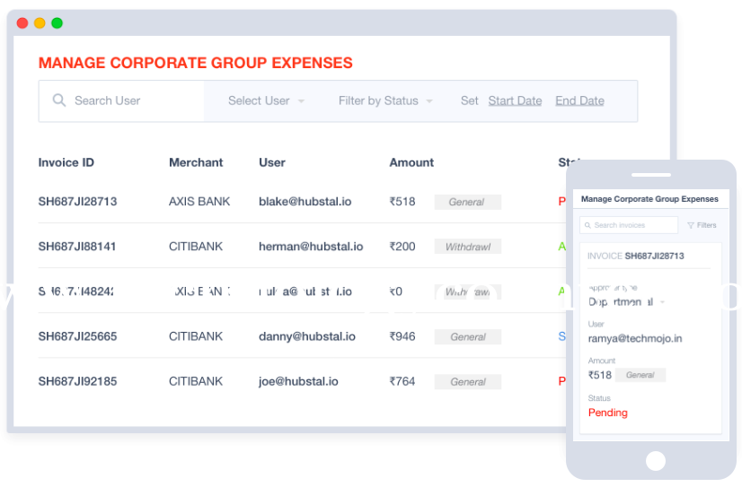 Roka Expense Management Screenshots
